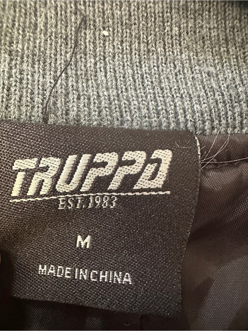 Gray Men’s Bomber Jacket - Classic Zip Front - Picture 4 of 5